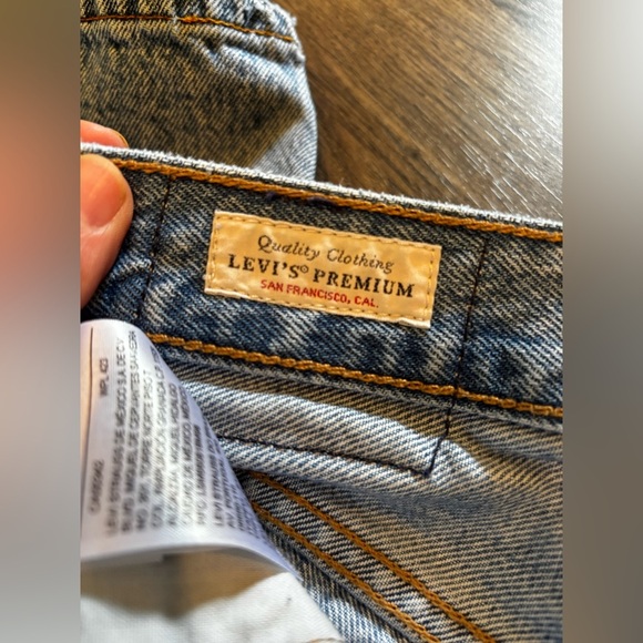 Levi's Light Blue Denim 501 short 90’s vintage distressed button fly size 27 - Picture 10 of 16